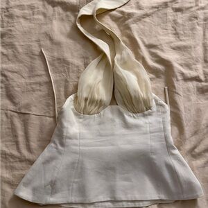 Tae Park Sculpted Halter Top size XS